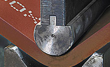 Гибка листа hardox