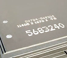 Лист с нанесенным идентификатором