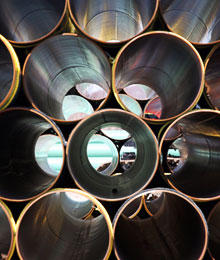 Фото круглых труб большого диаметра